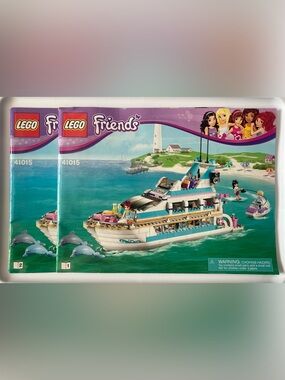 Lego Friends Dolphin Cruiser Set Instruction Booklets - Set No. 41015 - 2 Books